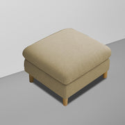 Robben 3 Seater Sofa Set with Center Table for Living Room (Cream Colour) Premium Fabric Sofa