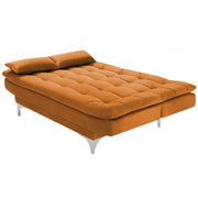 Danny 3 Seater Sofa Cum Bed for Living Room Premium Fabric Sofa for Living Room (Black Colour Premium Fabric)