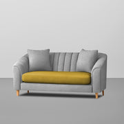 Doraldo 2 Seater Sofa Set for Living Room (Black Colour Fabric) Premium Fabric Sofa for Living Room