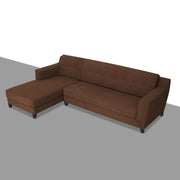 Fracher LHS 4 Seater L Shape Sofa Set for Living Room (Brown Fabric) Premium Fabric Sofa