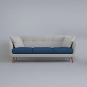 Letty 3 Seater Sofa Set for Living Room (Blue Grey Colour) Premium Fabric Sofa