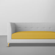 Magnus 3 Seater Sofa Set for Living Room (Yellow Grey Colour) Premium Fabric Sofa