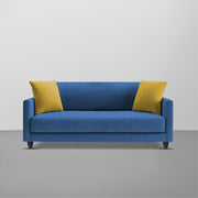Casaliving Dominic 2 Seater Sofa Set for Living Room (Blue Fabric) Premium Fabric Sofa