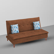 Calvin 3 Seater Sofa Cum Bed for Living Room (Black Fabric) Premium Fabric Sofa