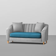 Doraldo 2 Seater Sofa Set for Living Room (Black Colour Fabric) Premium Fabric Sofa for Living Room