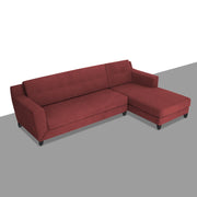 Fracher RHS 4 Seater L Shape Sofa Set for Living Room (Maroon Fabric) Premium Fabric Sofa