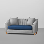 Doraldo 2 Seater Sofa Set for Living Room (Black Colour Fabric) Premium Fabric Sofa for Living Room