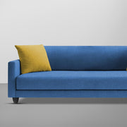 Casaliving Dominic 3 Seater Sofa Set for Living Room (Blue Fabric) Premium Fabric Sofa