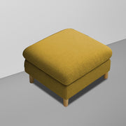 Robben 3 Seater Sofa Set with Center Table for Living Room (Yellow Colour) Premium Fabric Sofa