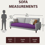 Casaliving Amara 3 Seater Sofa Set for Living Room (Black Pine Colour Fabric) Premium Fabric Sofa