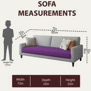 Kaven 3 Seater Sofa Set for Living Room (Yellow Grey Colour Fabric) Premium Fabric Sofa