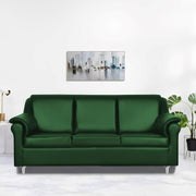 Scott 3 Seater Sofa Set for Living Room (Green Fabric) Premium Fabric Sofa
