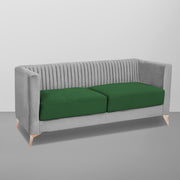 Ember 3 Seater Sofa Set for Living Room (Green Grey Colour) Premium Fabric Sofa