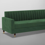 Garcia 3 Seater Sofa Set for Living Room (Blue Black Colour) Premium Fabric Sofa