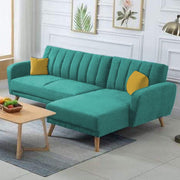 Rino RHS 4 Seater L Shape Sofa Set for Living Room (Turquise Fabric)