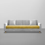 Garcia 3 Seater Sofa Set for Living Room (Blue Black Colour) Premium Fabric Sofa