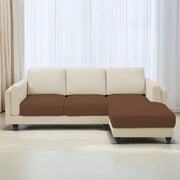 Casaliving Logan RHS 4 Seater L Shape Sofa Set for Living Room (Blue Black Fabric) Premium Fabric Sofa