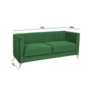Ember 3 Seater Sofa Set for Living Room (Green Colour) Premium Fabric Sofa