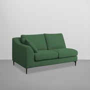 Cortina RHS 4 Seater L Shape Sofa Set for Living Room (Green Fabric) Premium Fabric Sofa