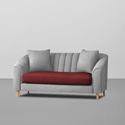 Doraldo 2 Seater Sofa Set for Living Room (Black Colour Fabric) Premium Fabric Sofa for Living Room