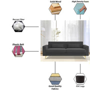 Casaliving Ivar 3 Seater Sofa Set for Living Room Premium Fabric Sofa