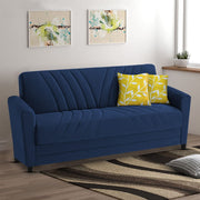 Francis 3 Seater Sofa Set for Living Room (Blue) Fabric