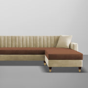 Garcia LHS 6 Seater L Shape Sofa Set for Living Room (Black Grey - Colour) Premium Fabric Sofa Set