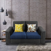 Nancy 2 Seater Sofa Set for Living Room | Color - Brown Grey