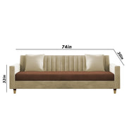 Garcia 3+2 Seater Sofa Set for Living Room (Black - Grey)