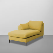 Cortina LHS 4 Seater L Shape Sofa Set for Living Room (Yellow Fabric) Premium Fabric Sofa