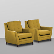 Slove 3 +1 + 1 Seater Sofa Set for Living Room | Color - Cream Black | Premium Fabric Sofa