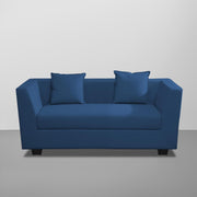 Casaliving Amida 2 Seater Sofa Set for Living Room (Blue Colour) Premium Fabric Sofa