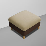 Robben 3 Seater Sofa Set with Center Table for Living Room (Brown Cream Colour) Premium Fabric Sofa