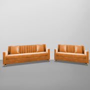 Garcia 3+2 Seater Sofa Set for Living Room (Black - Grey)