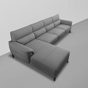 Janifer LHS 6 Seater L Shape Sofa Set for Living Room (Dark Grey Colour) Premium Fabric Sofa Set