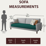 Kaven 3 Seater Sofa Set for Living Room (Pine Grey Colour Fabric) Premium Fabric Sofa