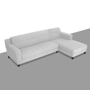Fracher RHS 4 Seater L Shape Sofa Set for Living Room (Grey Fabric) Premium Fabric Sofa