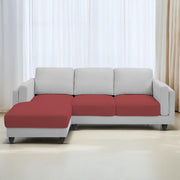 Casaliving Logan RHS 4 Seater L Shape Sofa Set for Living Room (Blue Black Fabric) Premium Fabric Sofa