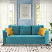 Francy 3 Seater Sofa Set for Living Room | (Turquise Fabric)