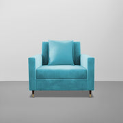 Garcia 1 Seater Sofa Set for Living Room (Black Colour) Premium Fabric Sofa