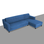Fracher RHS 4 Seater L Shape Sofa Set for Living Room (Blue Fabric) Premium Fabric Sofa