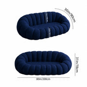 Casaliving Dodge Modern Premium Boucle Fabric Sofa, Upholstered 3 Seater Sofa Set for Living Room, (Black Colour) Premium Boucle Fabric Sofa