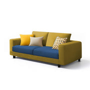 Minta 2 Seater Sofa Set for Living Room (Black - Colour Fabric) Premium Fabric Sofa Set for Living Room