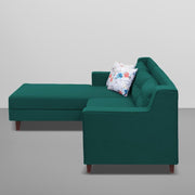 Lifestyle 4 Seater LHS L Shape Sofa Set for Living Room - (Pine Fabric) Premium Fabric Sofa Set