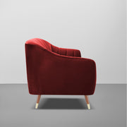 Grayon 3 Seater Convertible Sofa Set for Living Room, 3 Seater & Ottoman Modular Sectional Couch for Small Space (Black Colour) Fabric Sofa Set