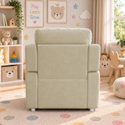 Casaliving Amos Kids 1 Seater Sofa Chair – (Black) Soft & Comfortable Cushioned Armchair for Children | Single Seater Kids Chair for Bedroom, Playroom & Nursery | Compact Modern Kids Sofa