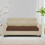 Marco 3 Seater Sofa Set for Living Room (Cream Brown Colour) Premium Fabric Sofa