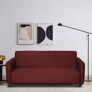 Percy 3 Seater Sofa Set for Living Room (Maroon Fabric) Premium Fabric Sofa