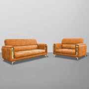 Gelio 2 Seater Sofa Set for Living Room (Black Colour) Premium Fabric Sofa