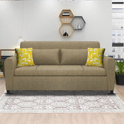 Garnet 3 Seater Sofa Set for Living Room (Cream) Premium Fabric